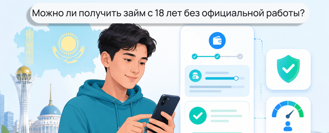 Можно ли получить займ с 18 лет без официальной работы
